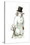 Snowman-Vintage Apple Collection-Stretched Canvas