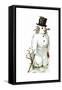 Snowman-Vintage Apple Collection-Framed Stretched Canvas