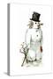 Snowman-Vintage Apple Collection-Stretched Canvas