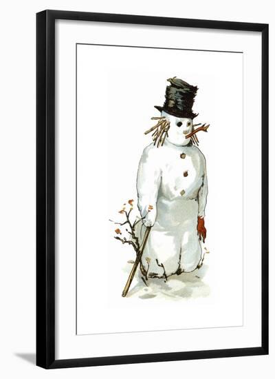 Snowman-Vintage Apple Collection-Framed Giclee Print