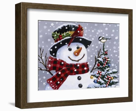 Snowman-William Vanderdasson-Framed Giclee Print