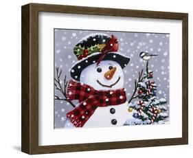 Snowman-William Vanderdasson-Framed Giclee Print