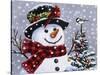 Snowman-William Vanderdasson-Stretched Canvas