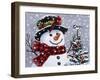 Snowman-William Vanderdasson-Framed Giclee Print