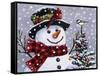 Snowman-William Vanderdasson-Framed Stretched Canvas