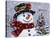 Snowman-William Vanderdasson-Stretched Canvas