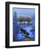 Snowman-Bonnie B. Cook-Framed Giclee Print