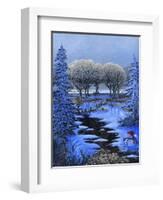 Snowman-Bonnie B. Cook-Framed Giclee Print