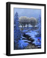 Snowman-Bonnie B. Cook-Framed Giclee Print