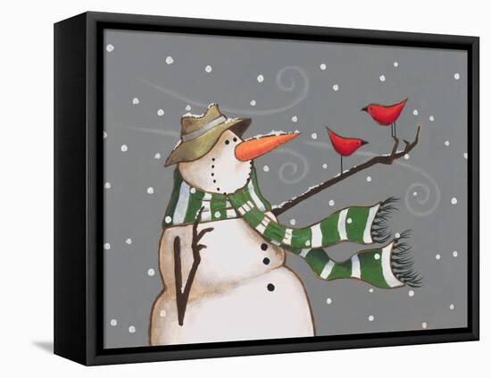 Snowman-Margaret Wilson-Framed Stretched Canvas