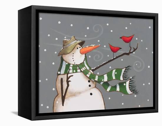 Snowman-Margaret Wilson-Framed Stretched Canvas