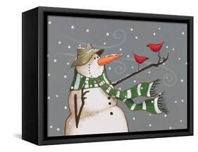 Snowman-Margaret Wilson-Framed Stretched Canvas