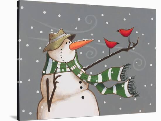 Snowman-Margaret Wilson-Stretched Canvas