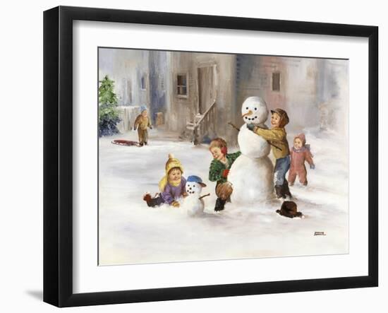 Snowman-Dianne Dengel-Framed Giclee Print