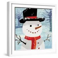 Snowman-Kim Allen-Framed Art Print