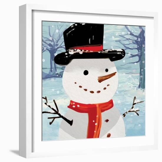 Snowman-Kim Allen-Framed Art Print