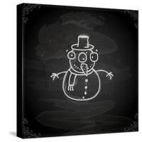 Snowman-Ozerina Anna-Stretched Canvas