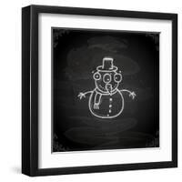 Snowman-Ozerina Anna-Framed Art Print