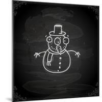 Snowman-Ozerina Anna-Mounted Art Print