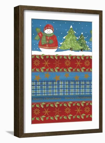 Snowman-Maria Trad-Framed Giclee Print