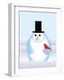 Snowman-Marie Sansone-Framed Giclee Print