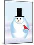 Snowman-Marie Sansone-Mounted Giclee Print