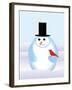 Snowman-Marie Sansone-Framed Giclee Print