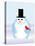 Snowman-Marie Sansone-Stretched Canvas