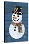 Snowman-Design Turnpike-Stretched Canvas