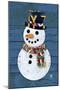 Snowman-Design Turnpike-Mounted Giclee Print