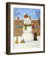 Snowman-Robert Wavra-Framed Giclee Print