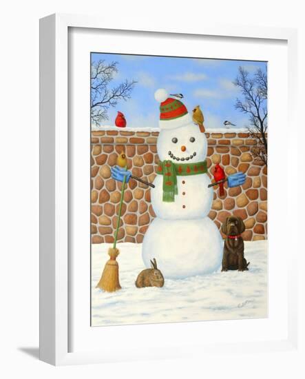 Snowman-Robert Wavra-Framed Giclee Print