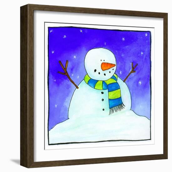 Snowman-null-Framed Giclee Print