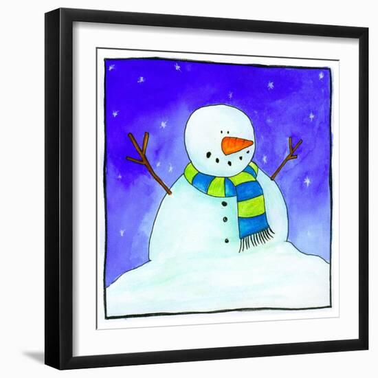 Snowman-null-Framed Giclee Print