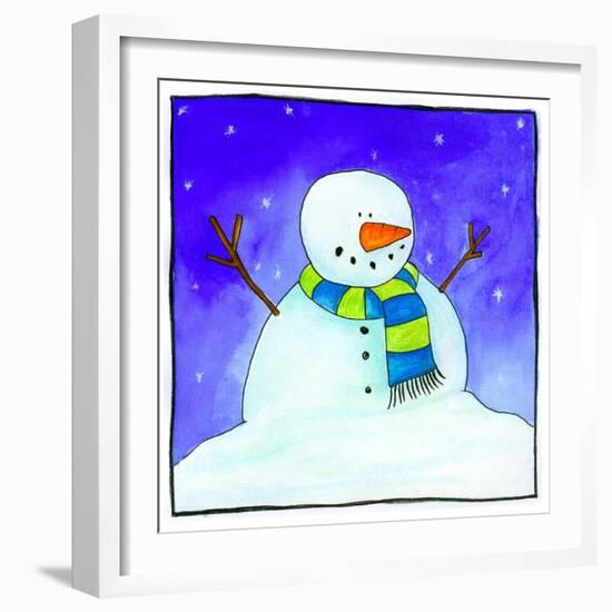 Snowman-null-Framed Giclee Print