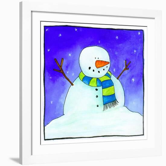 Snowman-null-Framed Giclee Print