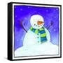 Snowman-null-Framed Stretched Canvas