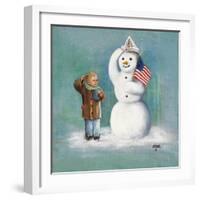 Snowman-Dianne Dengel-Framed Giclee Print