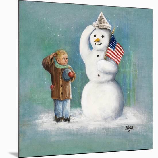 Snowman-Dianne Dengel-Mounted Giclee Print