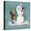 Snowman-Dianne Dengel-Stretched Canvas