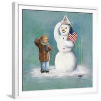 Snowman-Dianne Dengel-Framed Giclee Print