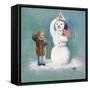 Snowman-Dianne Dengel-Framed Stretched Canvas