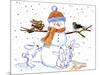 Snowman-Jennifer Zsolt-Mounted Giclee Print