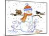 Snowman-Jennifer Zsolt-Mounted Giclee Print