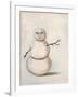 Snowman-Leah Saulnier-Framed Giclee Print