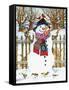 Snowman-Wendy Edelson-Framed Stretched Canvas