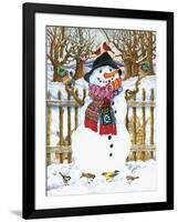 Snowman-Wendy Edelson-Framed Giclee Print