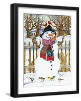 Snowman-Wendy Edelson-Framed Giclee Print