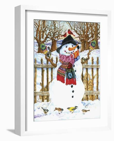 Snowman-Wendy Edelson-Framed Giclee Print