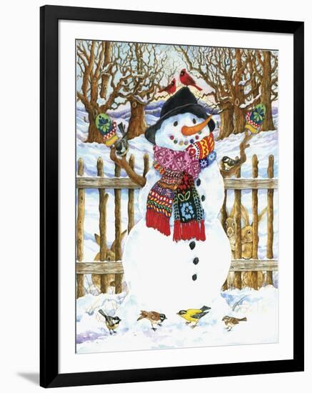 Snowman-Wendy Edelson-Framed Giclee Print